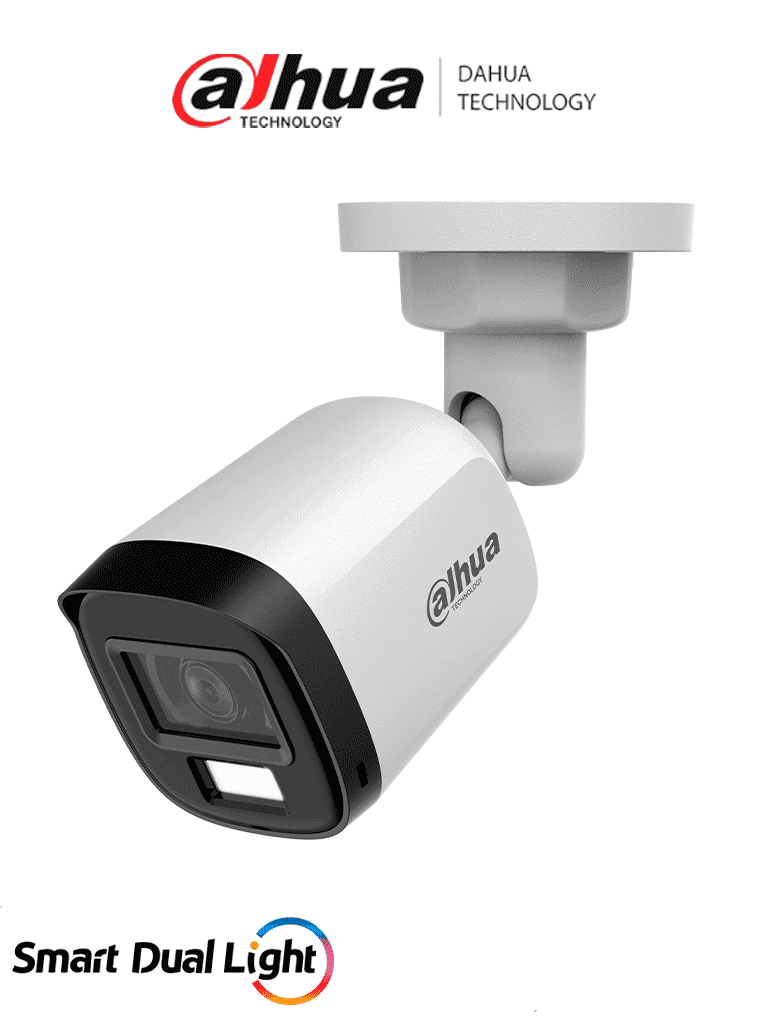DAHUA DH-HAC-B1A51N-U-IL-A -Cámara Bullet de 5 MP Serie Cooper/ Lente 2.8 mm Apertura Hasta 106°/ Iluminación Dual Inteligente/ Iluminación Hasta 30Mts con IR +20Mts Luz Calida/ Micrófono Incorporado/ Plástico/ Para ExteriorIP67 DAHUA DH-HAC-B1A51N-U-IL-A -Cámara Bullet de 5 MP Serie Cooper/ Lente 2.8 mm Apertura Hasta 106°/ Iluminación Dual Inteligente/ Iluminación Hasta 30Mts con IR +20Mts Luz Calida/ Micrófono Incorporado/ Plástico/ Para ExteriorIP67